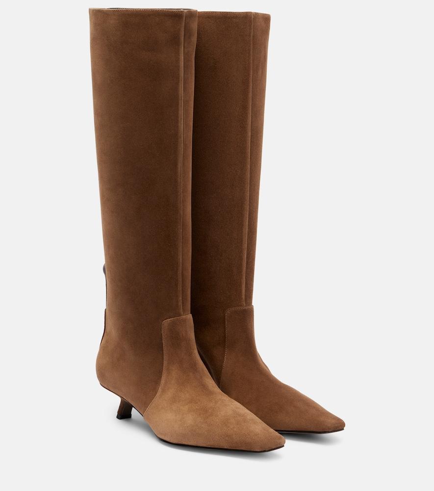 brunello cucinelli monili suede knee