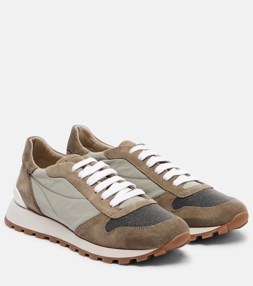 brunello cucinelli monili suede