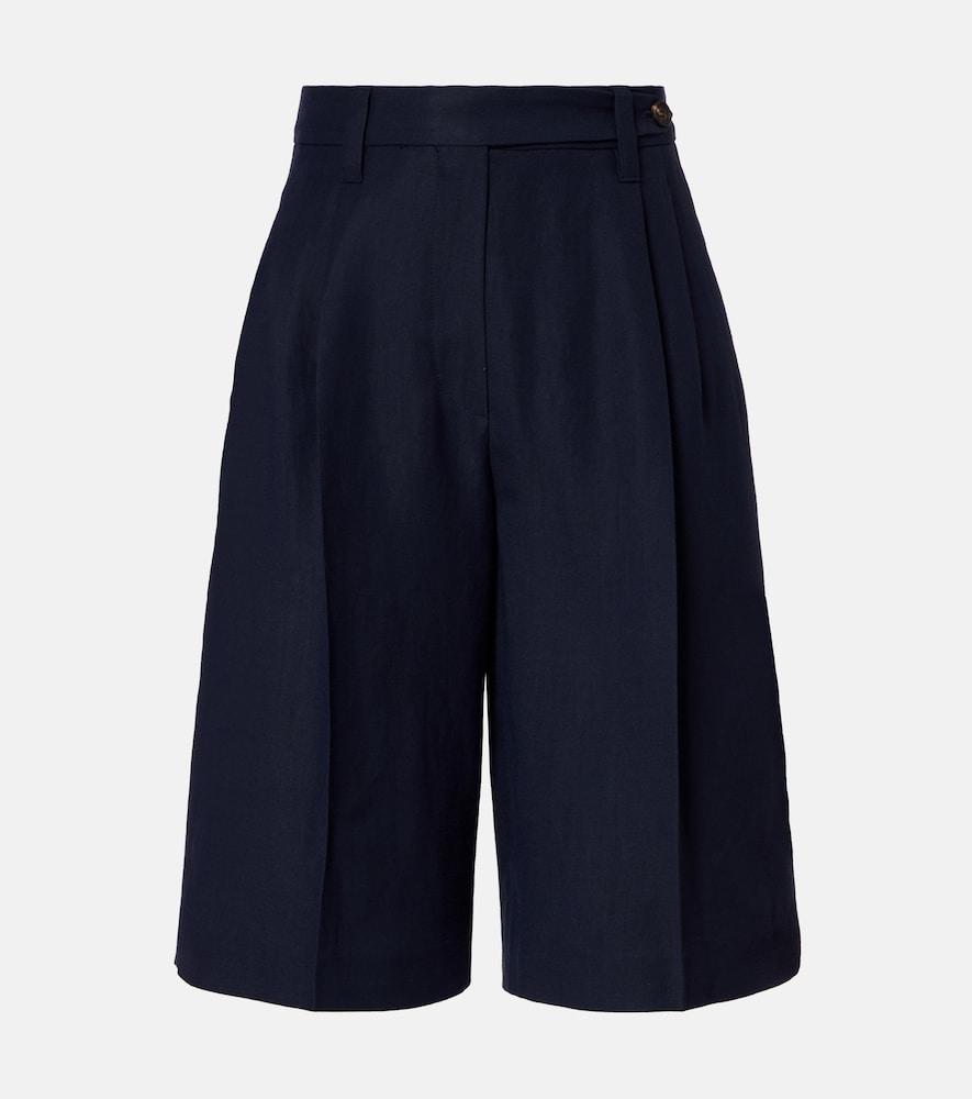 brunello cucinelli monili twill bermuda shorts