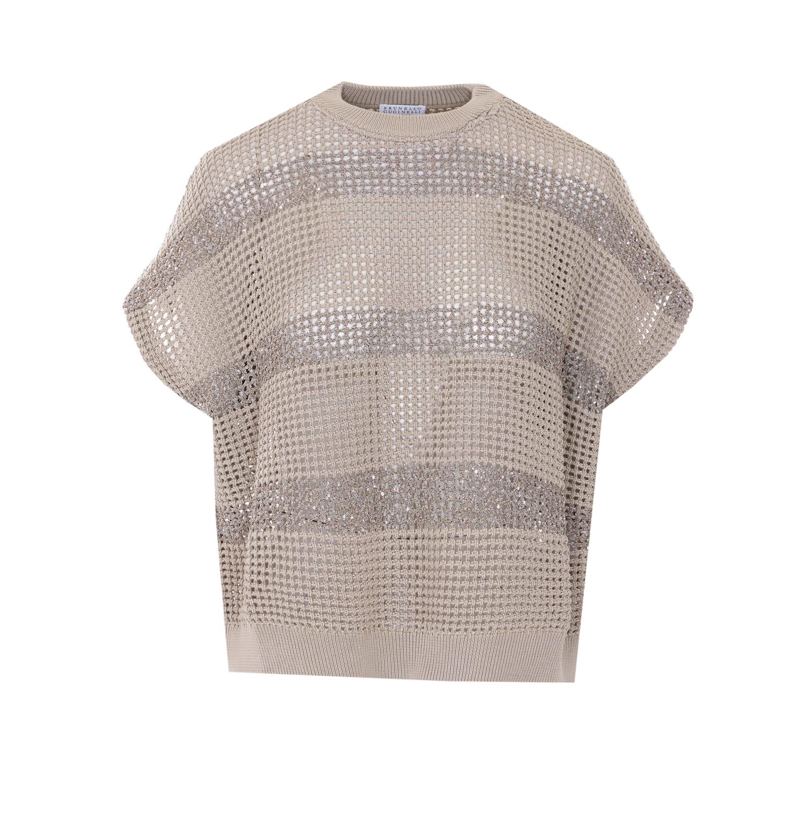 brunello cucinelli net sweater