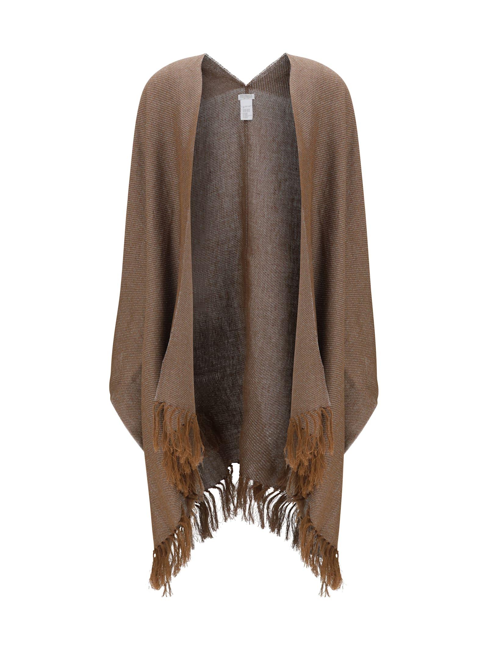 brunello cucinelli open poncho