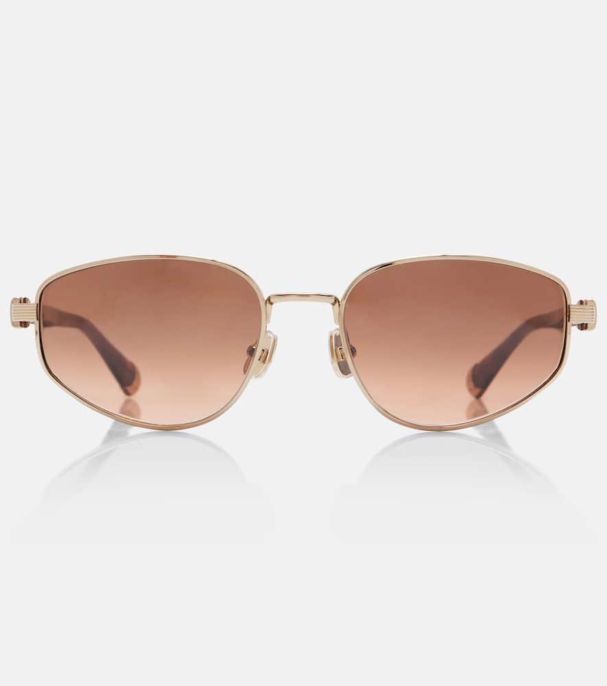 brunello cucinelli oval sunglasses