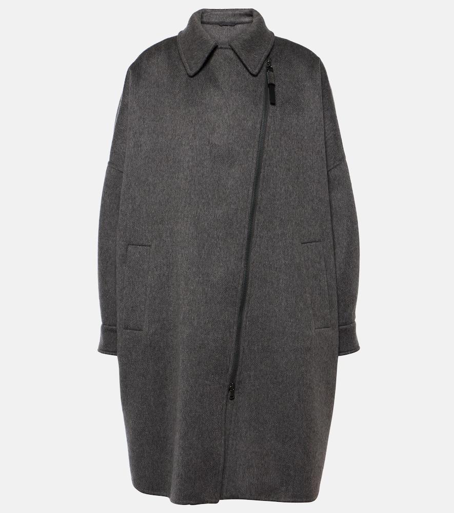 brunello cucinelli oversized cashmere car coat