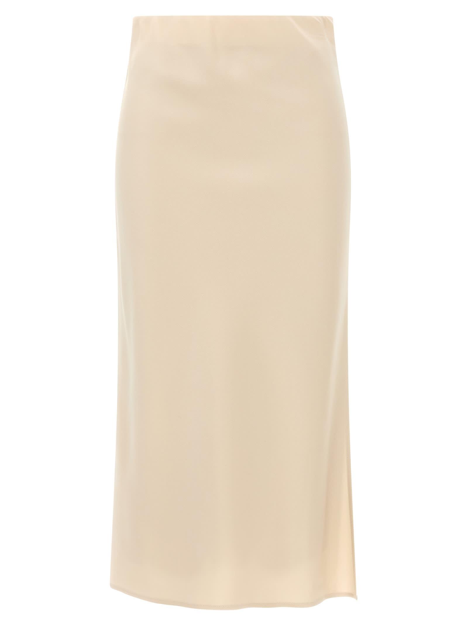 brunello cucinelli pencil fluid skirt