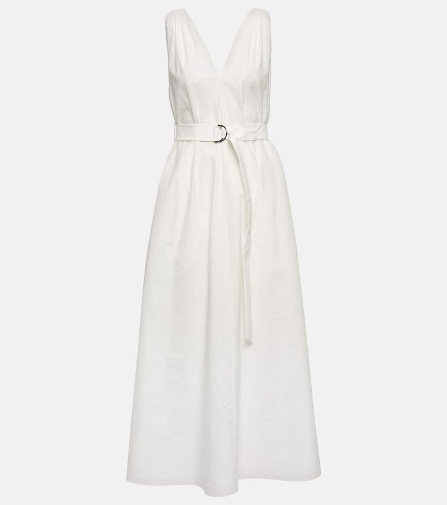 brunello cucinelli pleated maxi dress