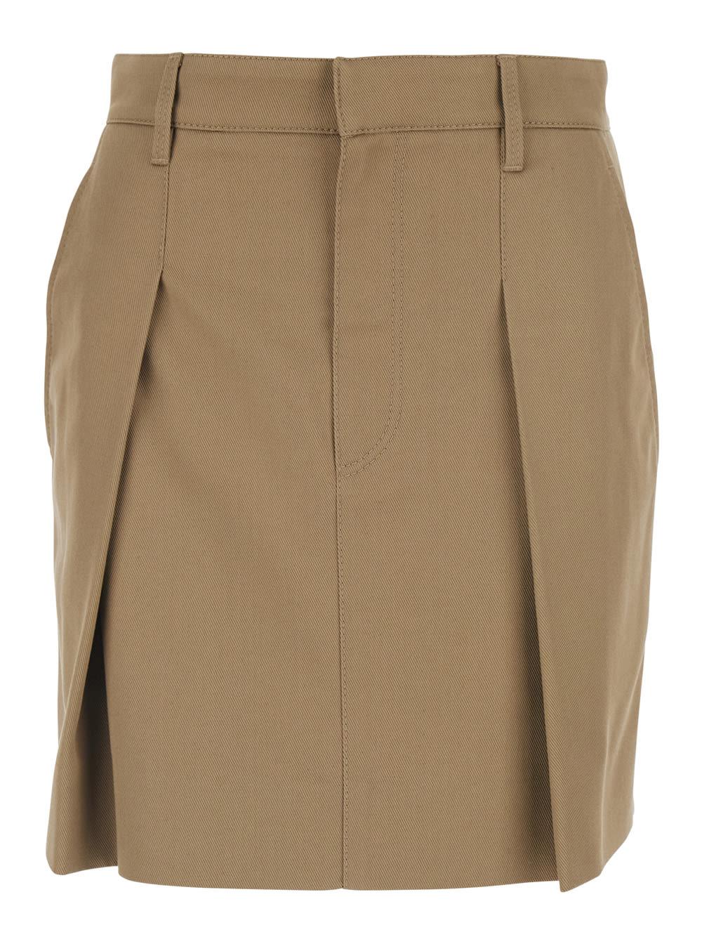 brunello cucinelli pleated skirt