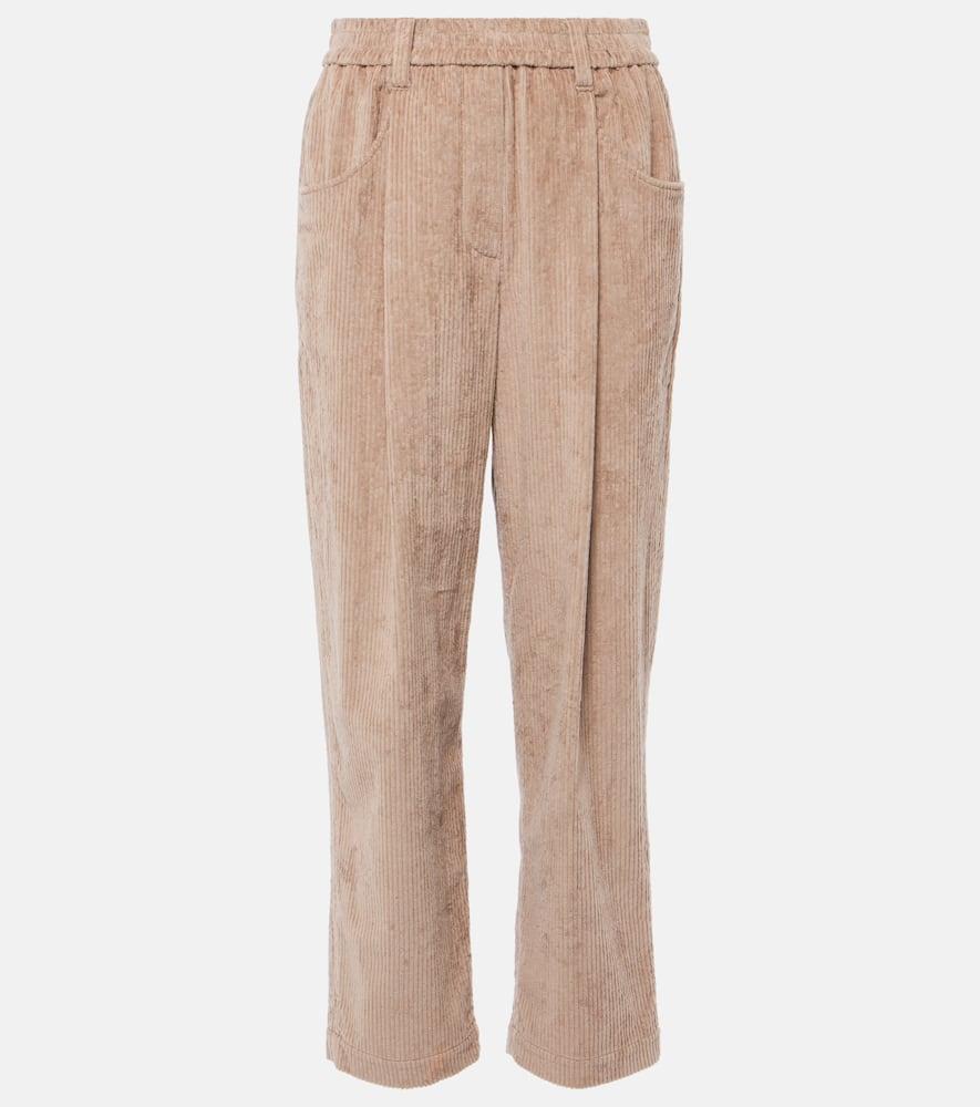 brunello cucinelli pleated straight pants