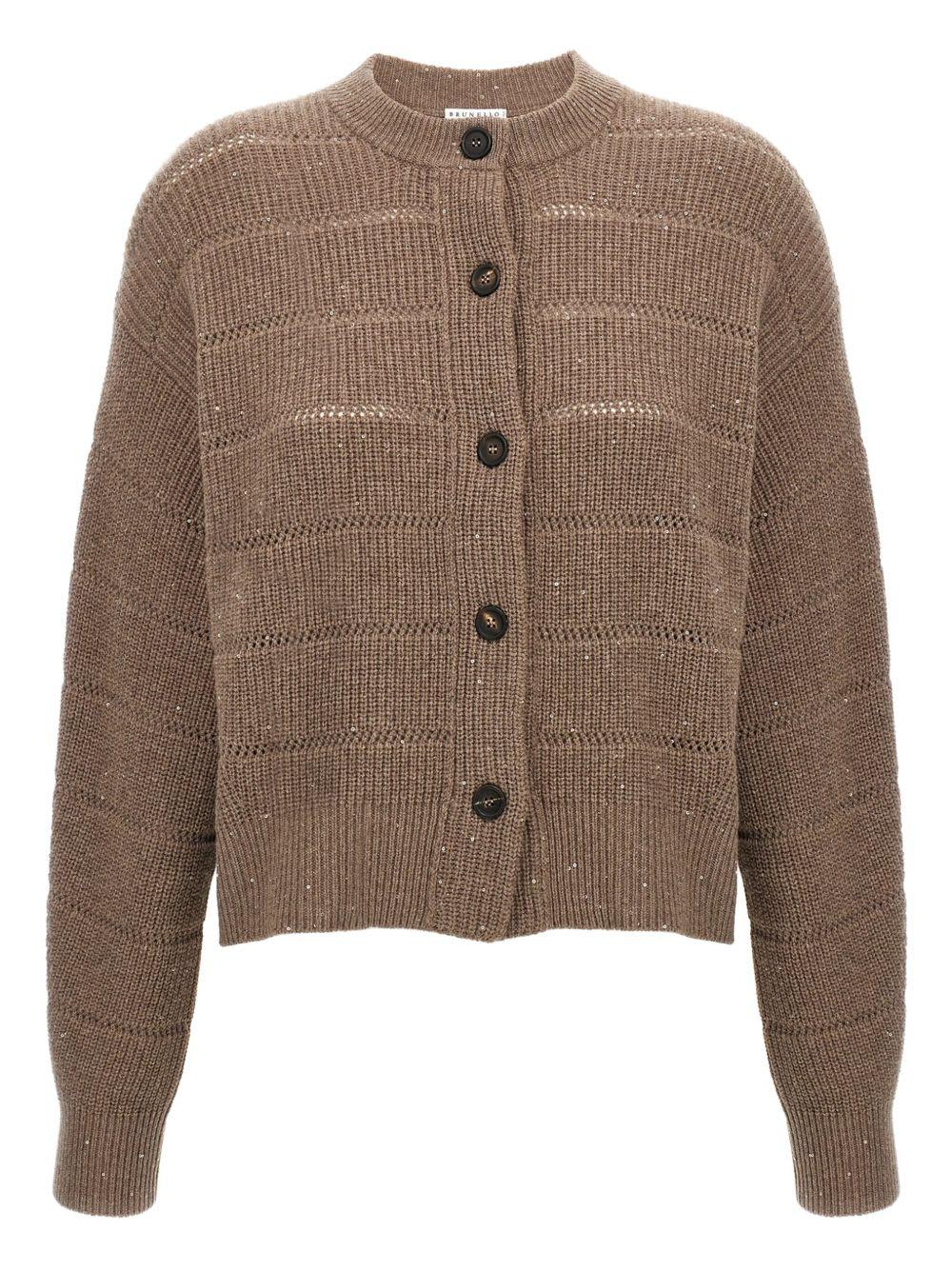 brunello cucinelli ribbed cardigan