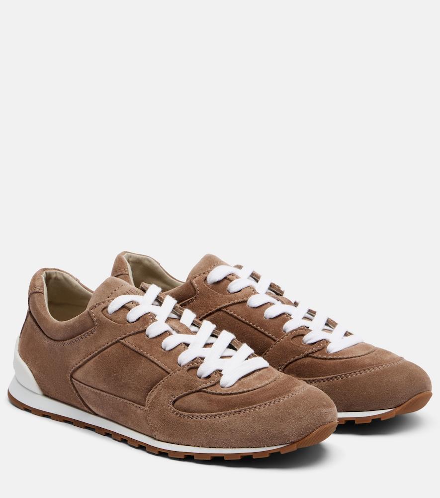 brunello cucinelli runner suede sneakers