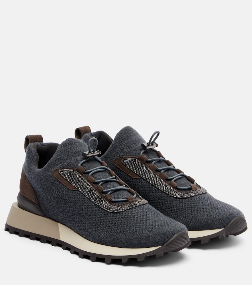 brunello cucinelli runner suede