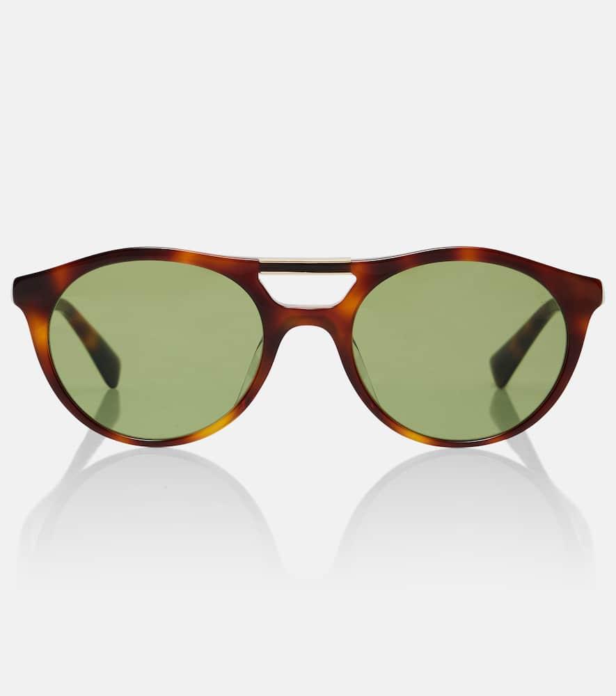 brunello cucinelli sartorial sunset round sunglasses
