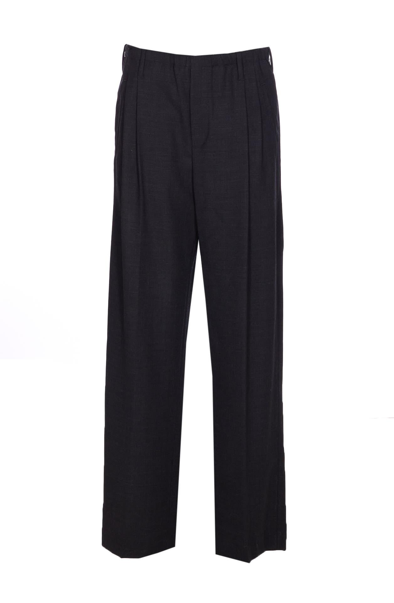 brunello cucinelli sartorial track trousers in fluid twill wool crepe