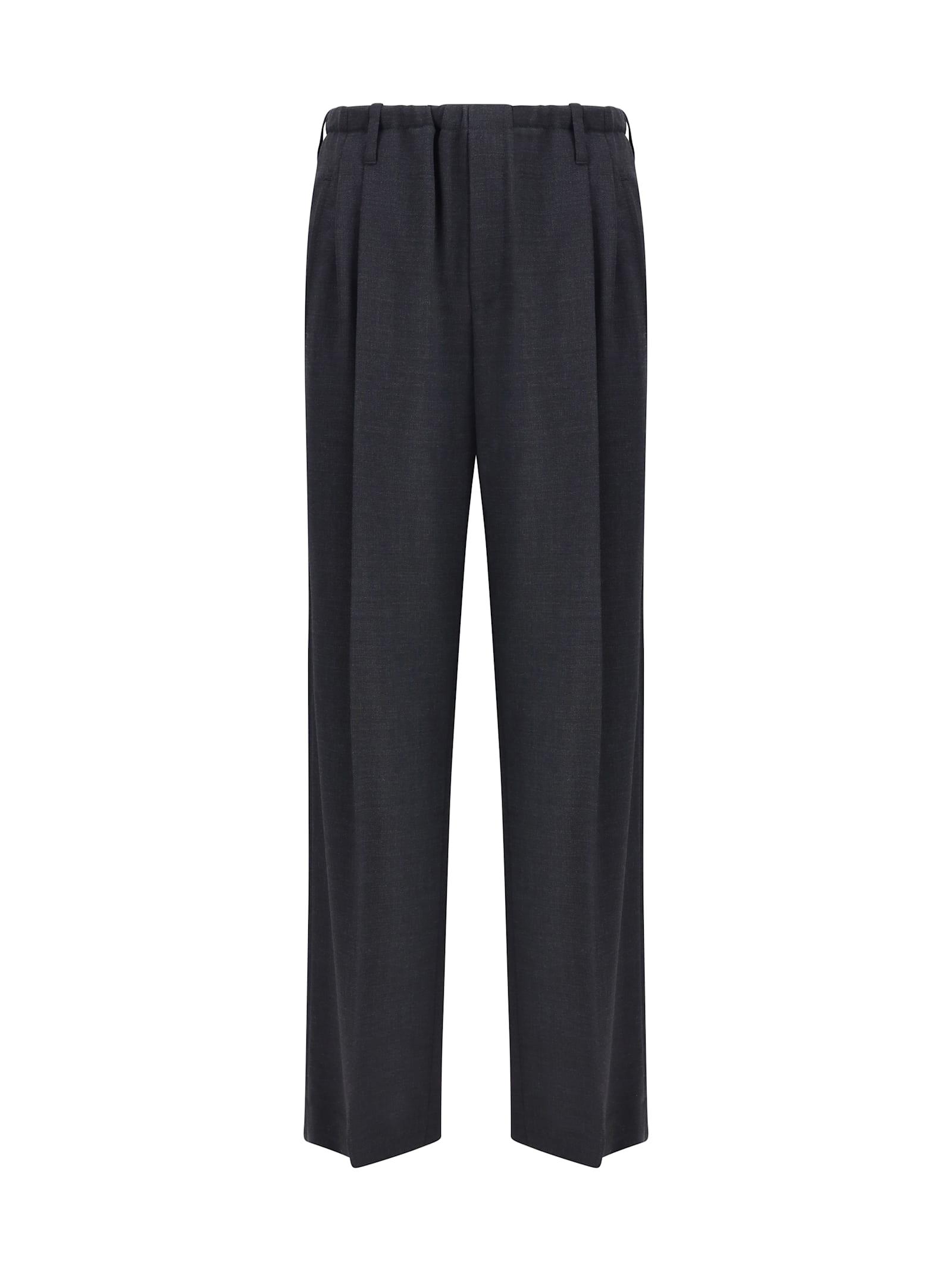 brunello cucinelli sartorial track trousers in virgin wool crêpe fluid twill