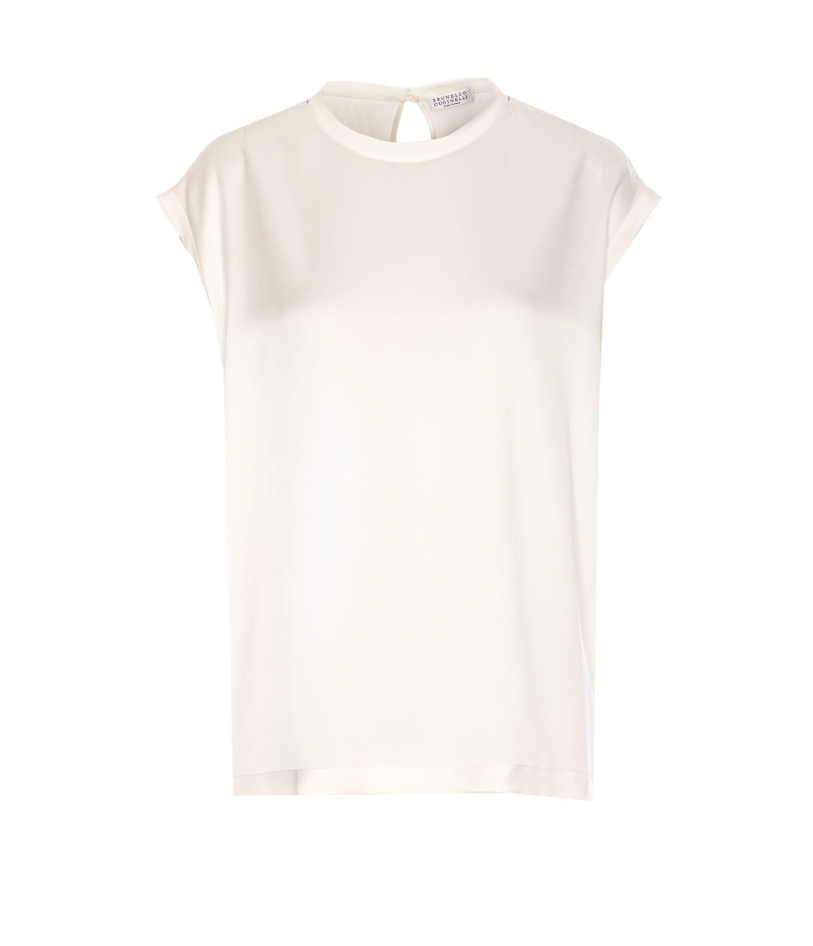 brunello cucinelli satin shirt