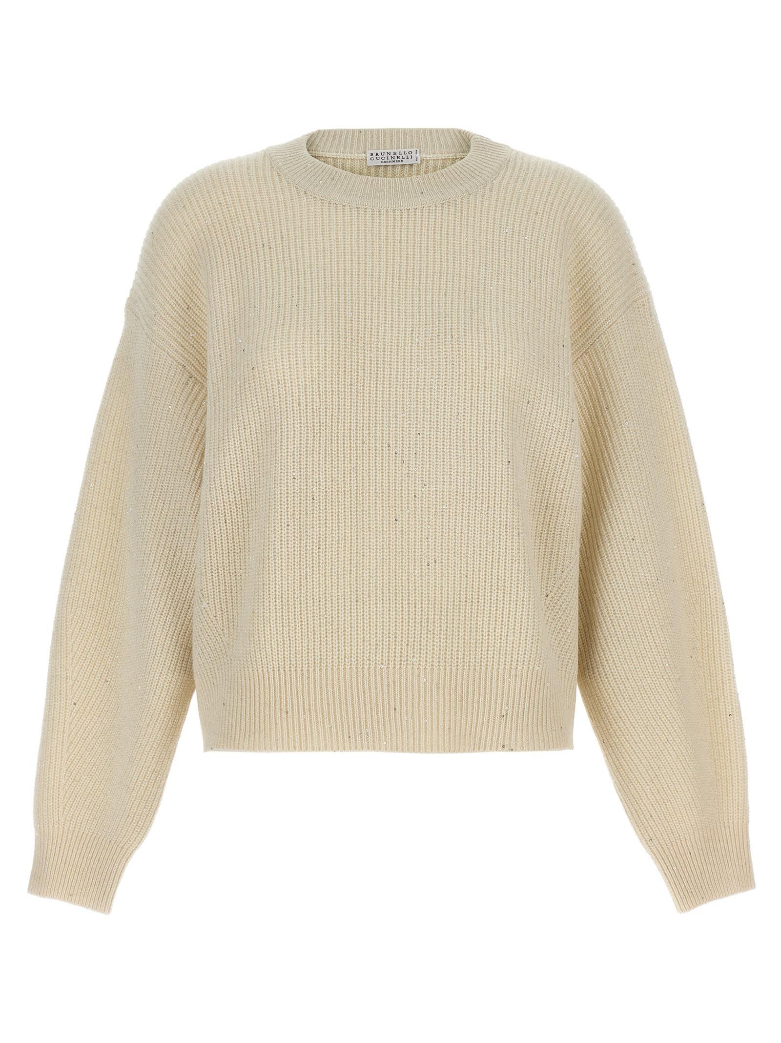 brunello cucinelli sequin sweater