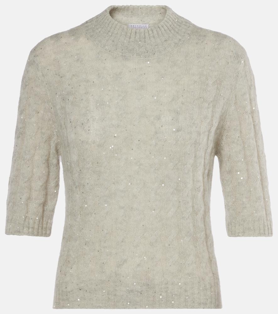brunello cucinelli sequined cable