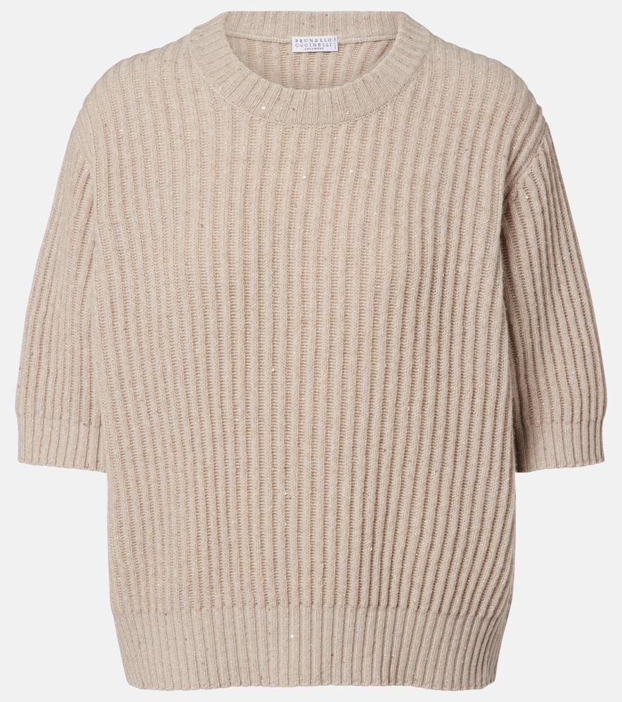 brunello cucinelli sequined sweater