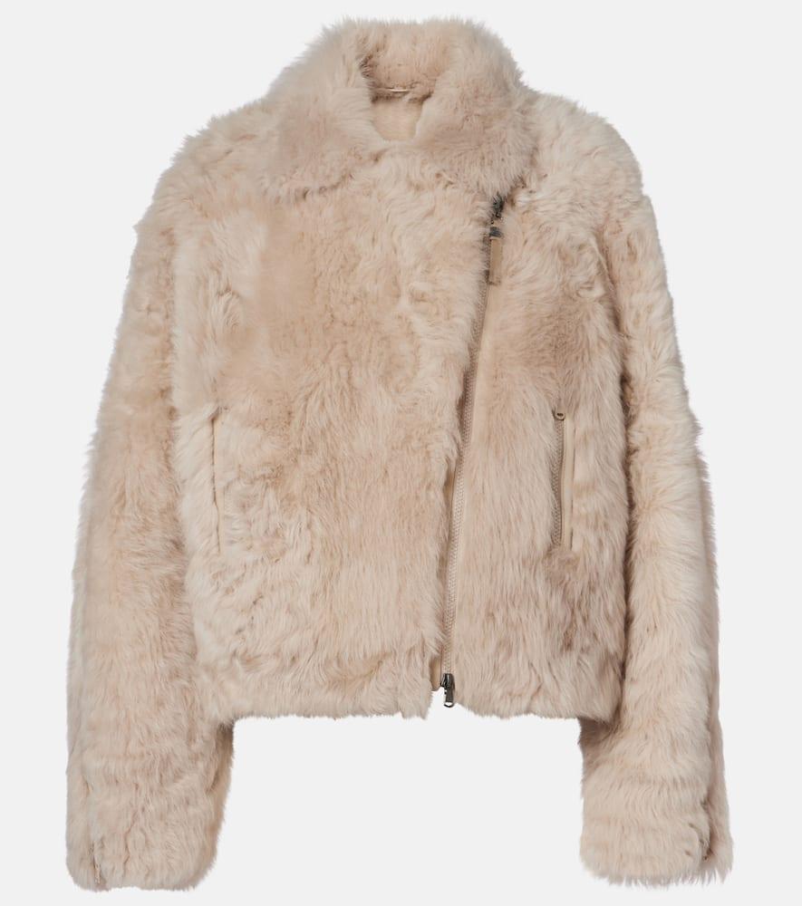 brunello cucinelli shearling jacket