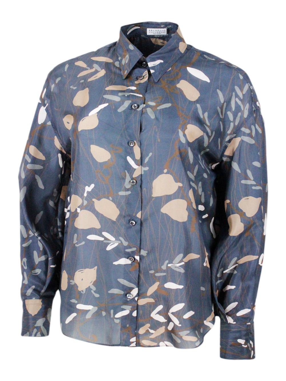 brunello cucinelli shirts blue 100se - women