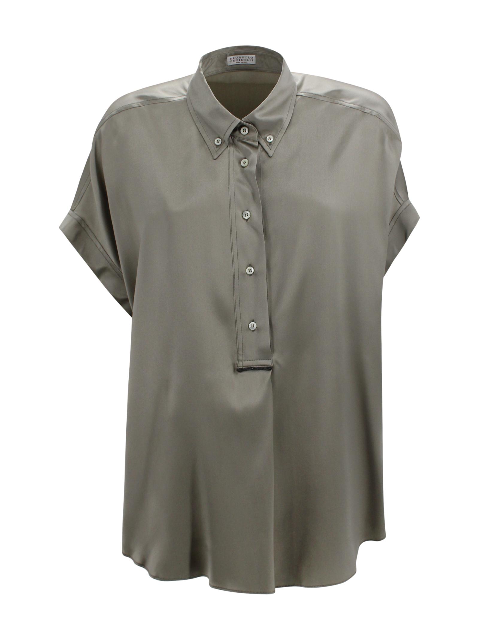brunello cucinelli shirts rosemary silk - women