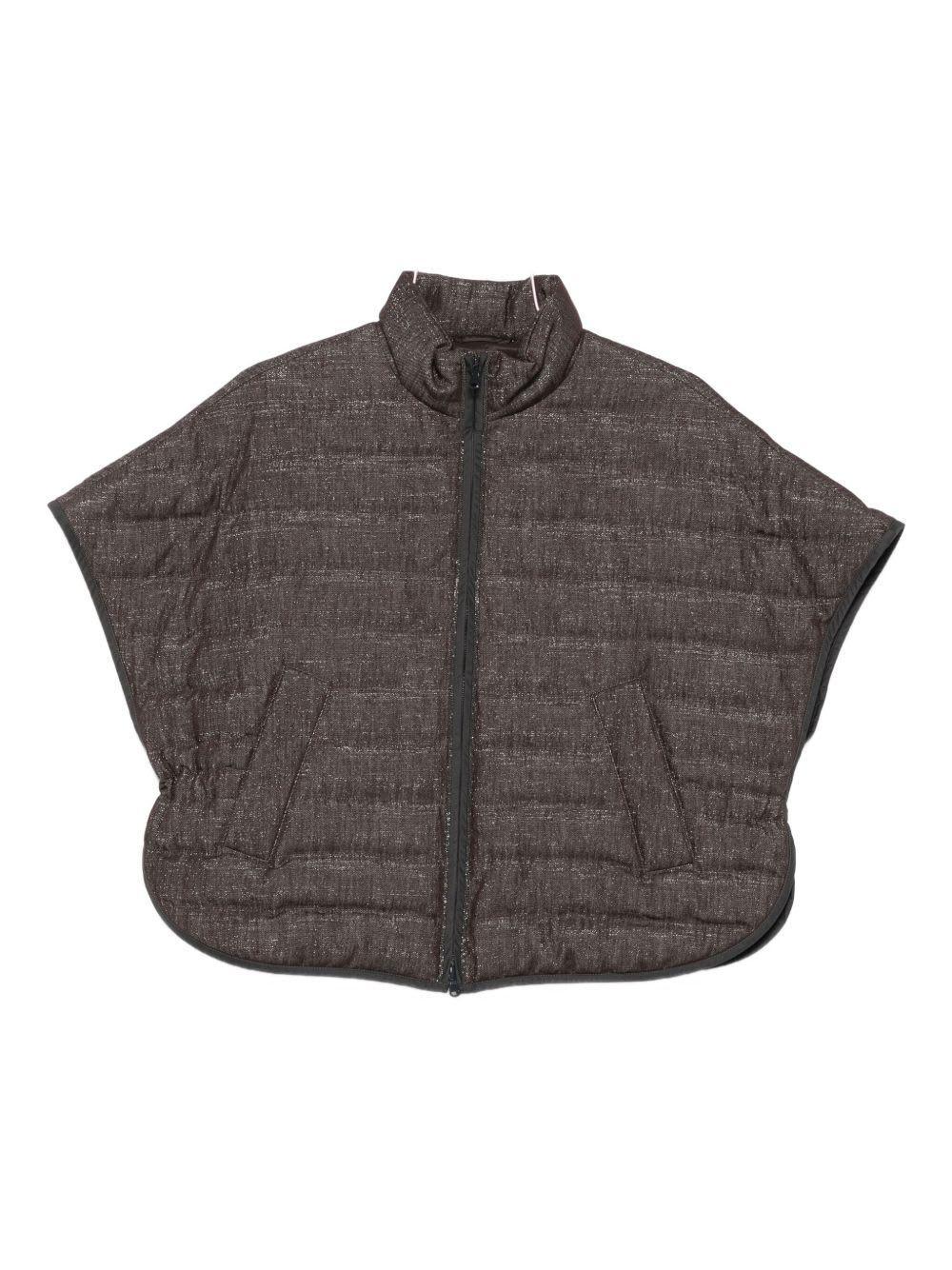 brunello cucinelli shortsleeves down jacket