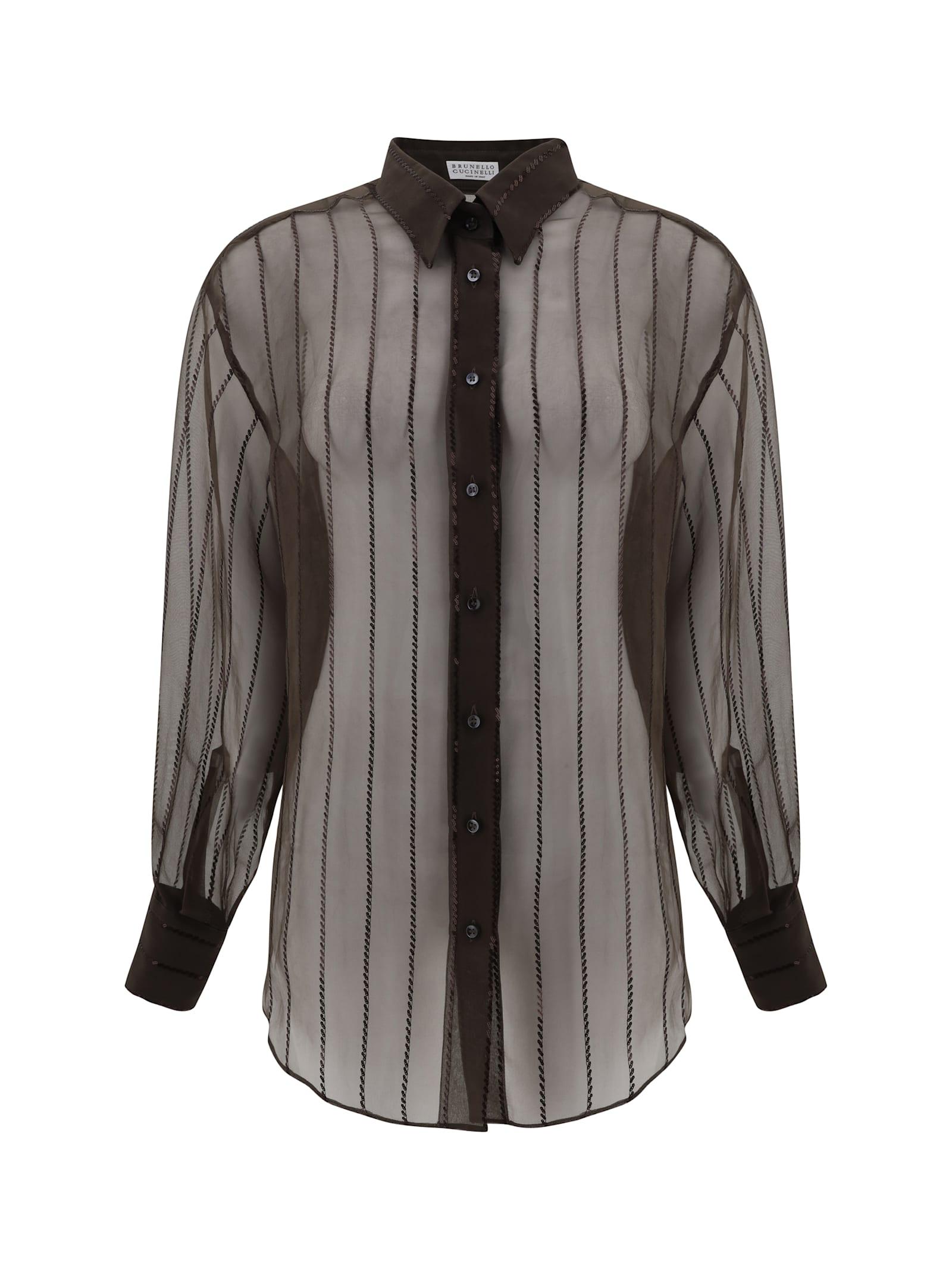 brunello cucinelli silk shirt