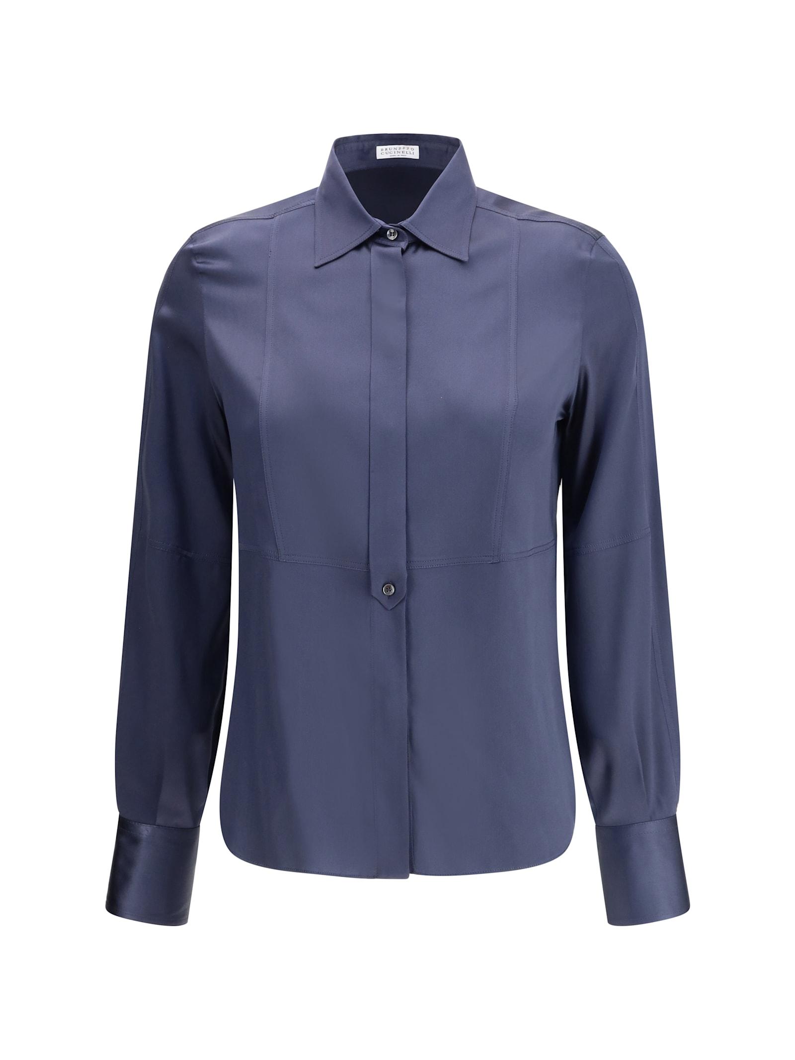 brunello cucinelli silk shirt