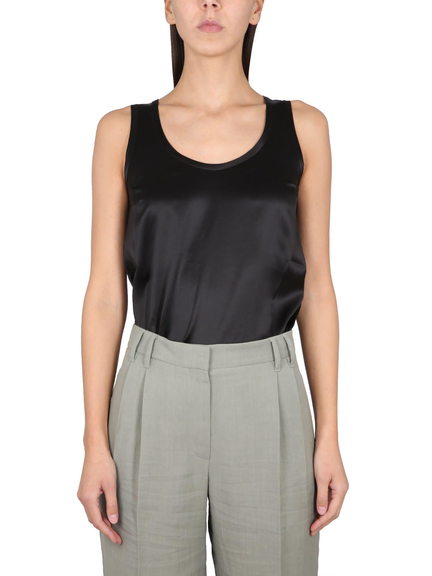brunello cucinelli silk top
