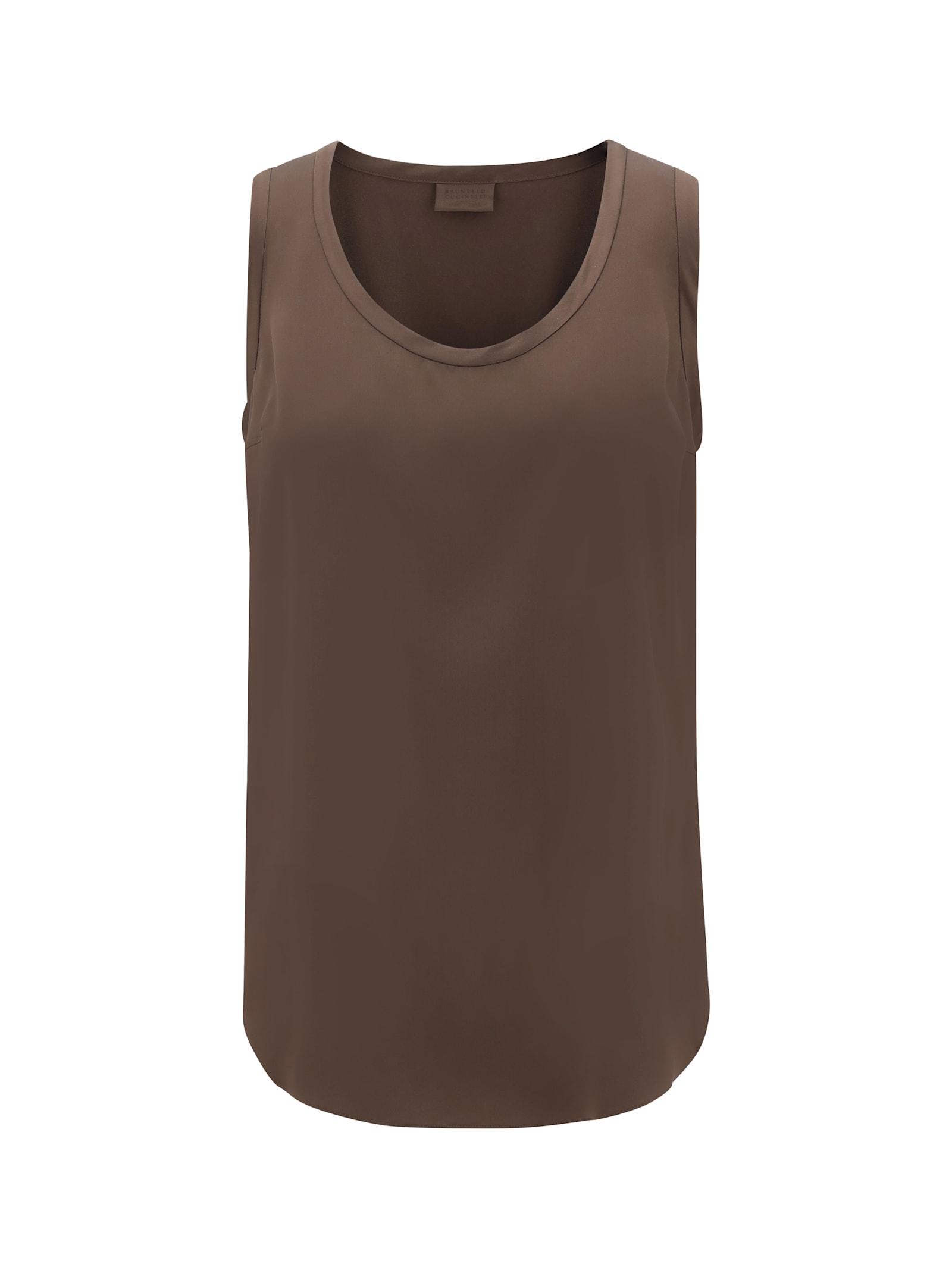 brunello cucinelli silk top