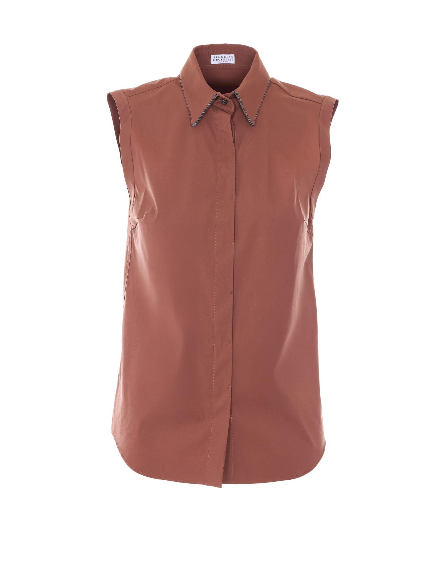 brunello cucinelli sleeveless shirt