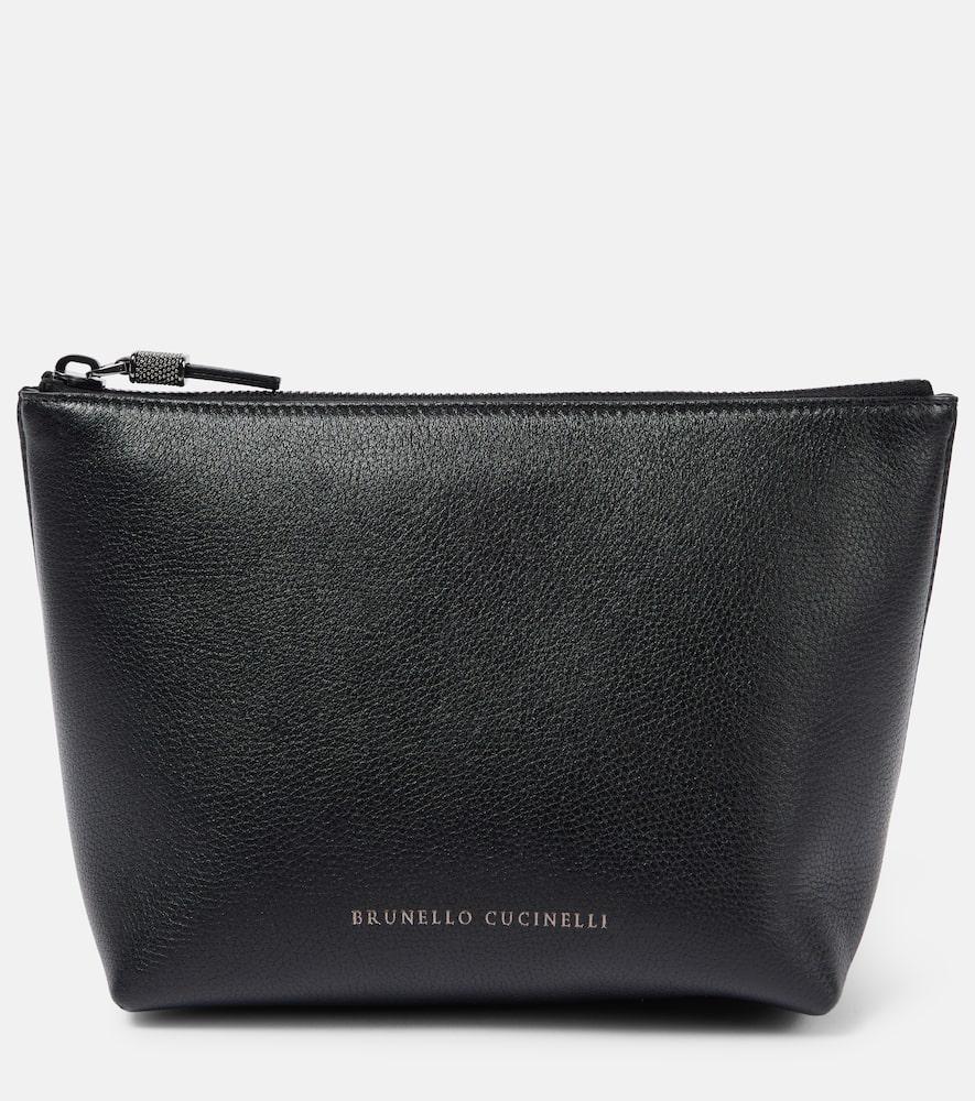 brunello cucinelli small leather pouch