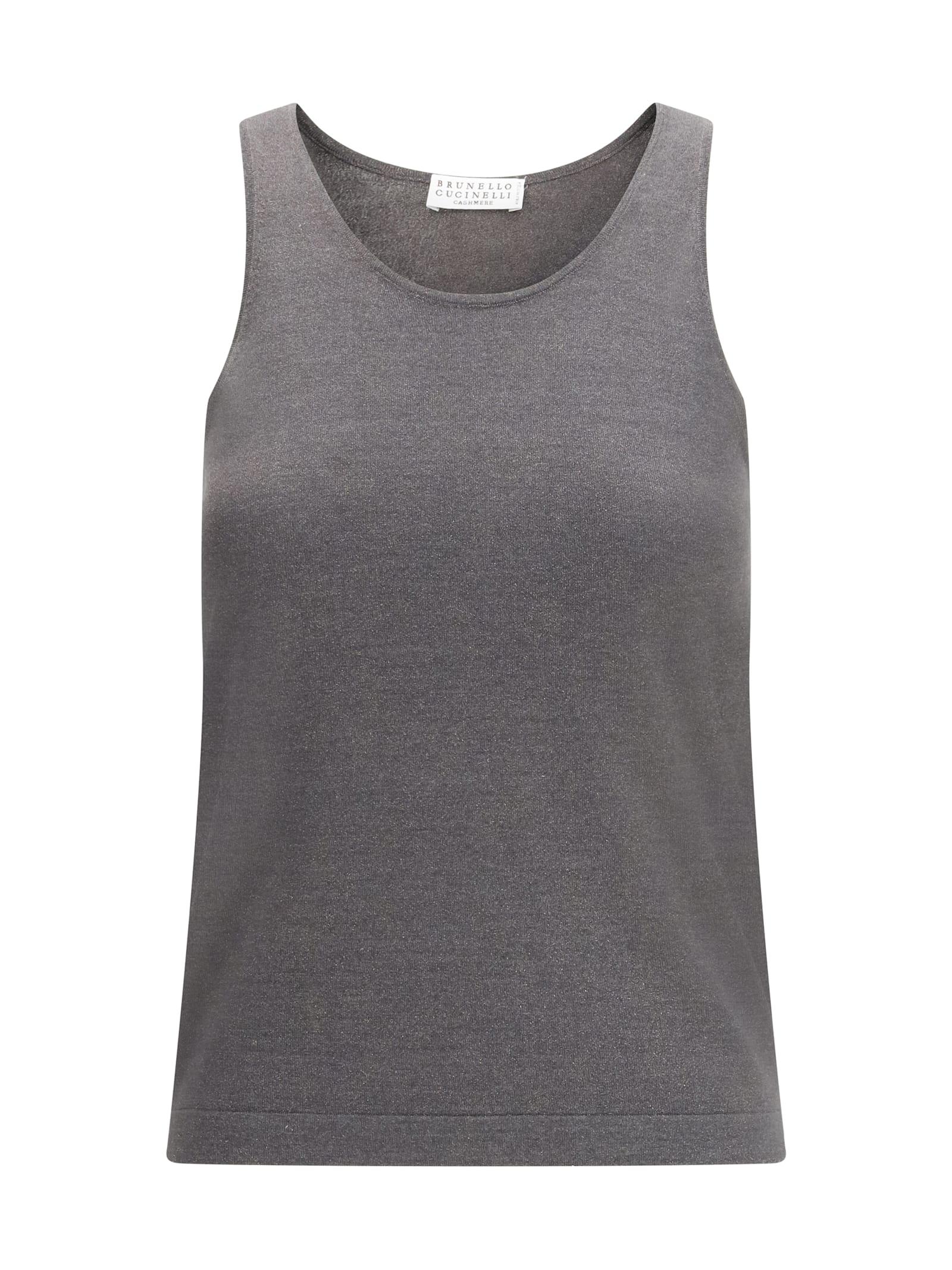 brunello cucinelli sparkling knit tank top