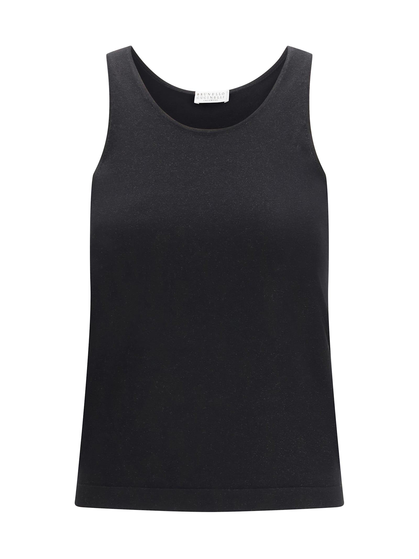 brunello cucinelli sparkling knit tank top