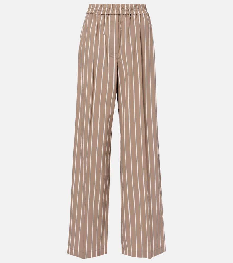 brunello cucinelli striped cotton
