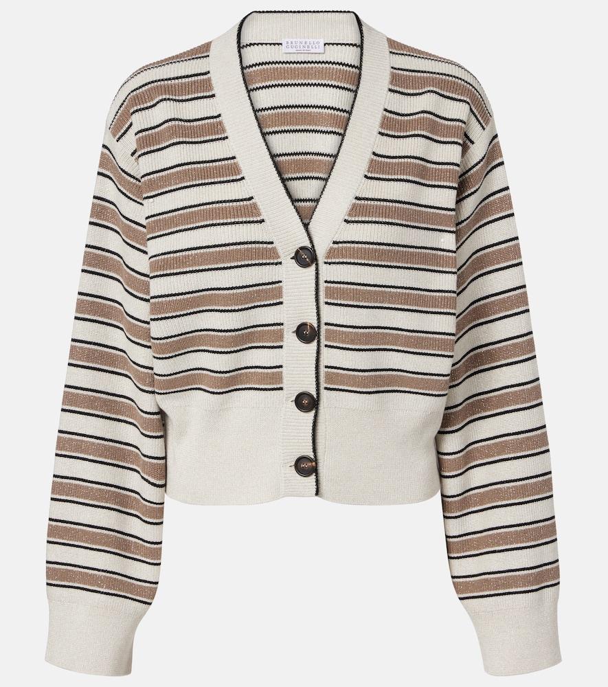 brunello cucinelli striped cotton