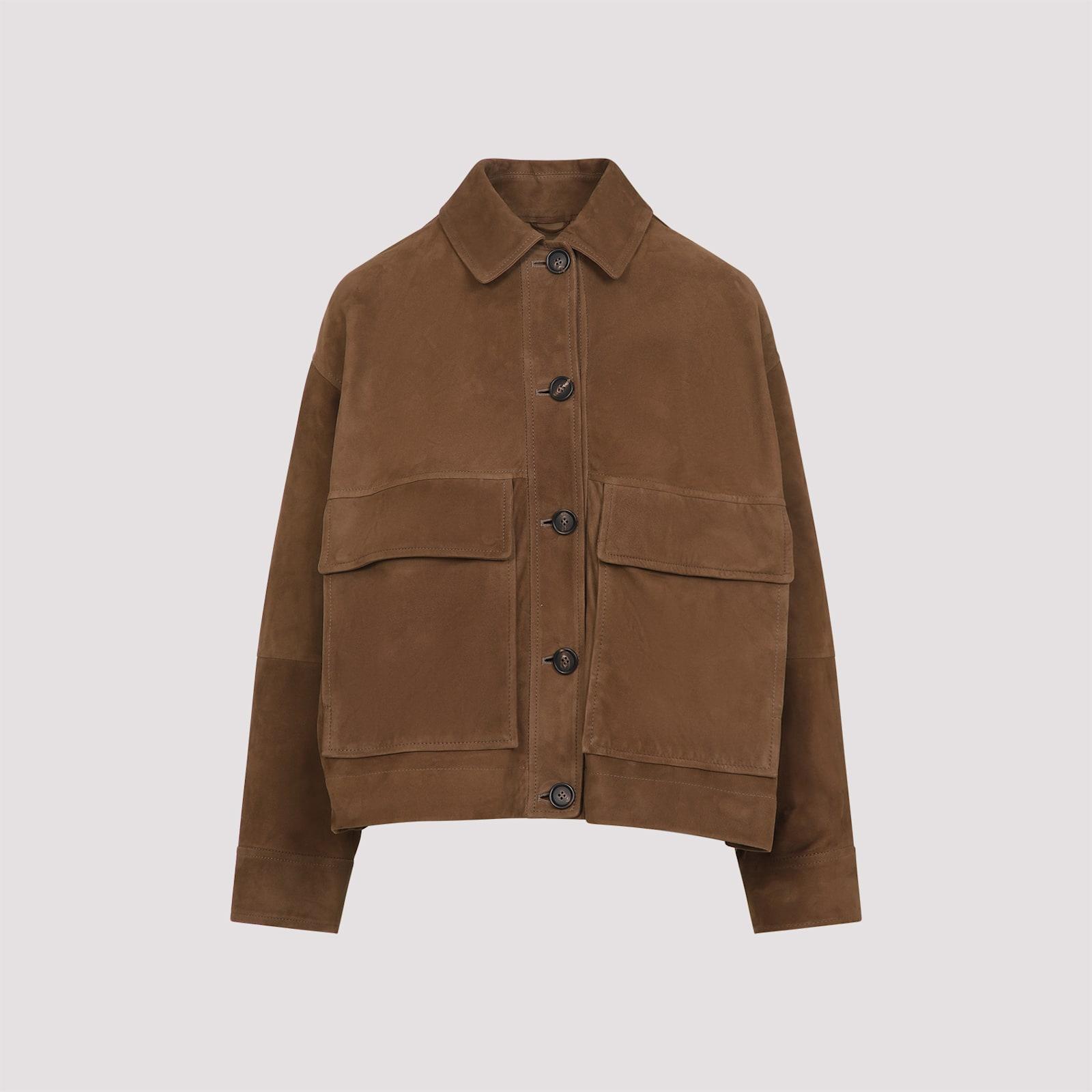 brunello cucinelli suede jacket