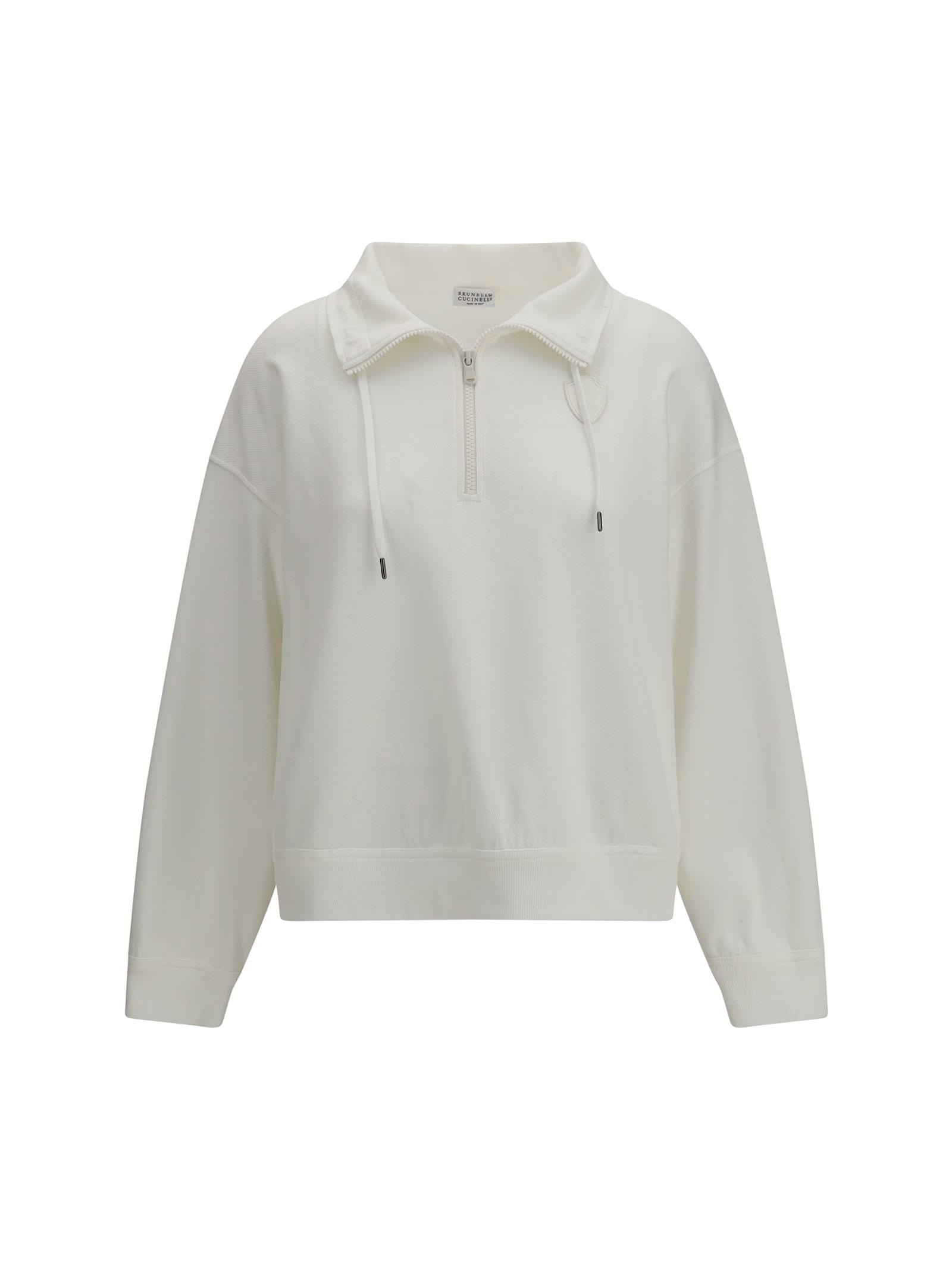 brunello cucinelli sweatshirt with logo patch