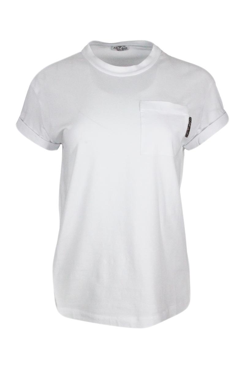 brunello cucinelli t-shirts and polos white 93co 7ea - women