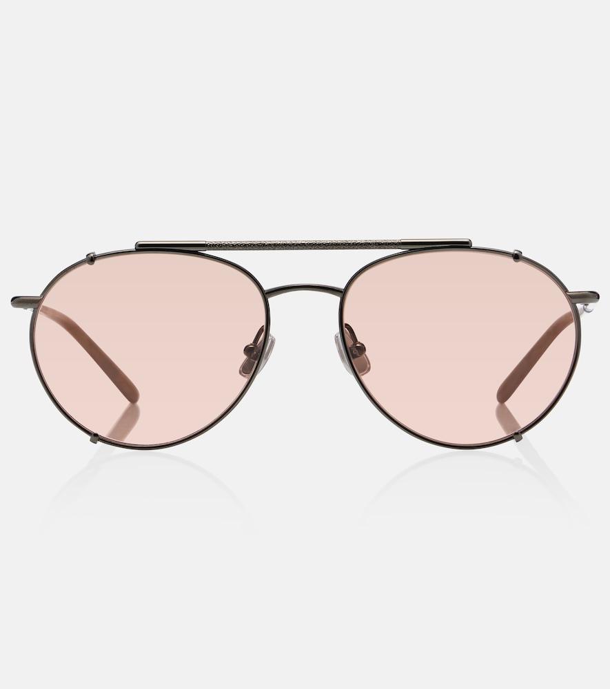 brunello cucinelli timeless reflection aviator sunglasses