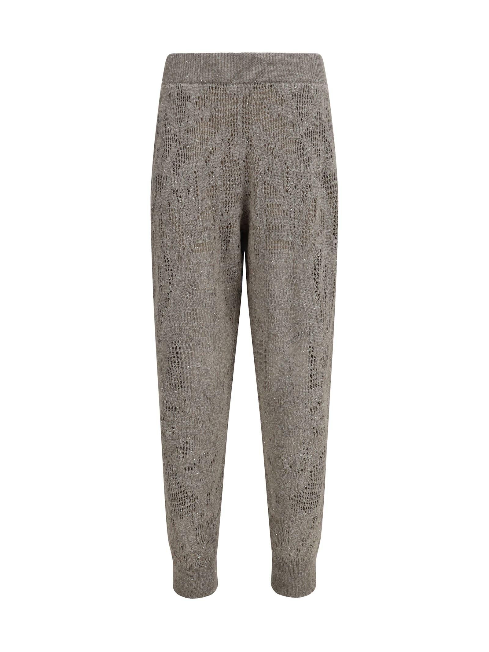 brunello cucinelli track dazzling water lillies pants