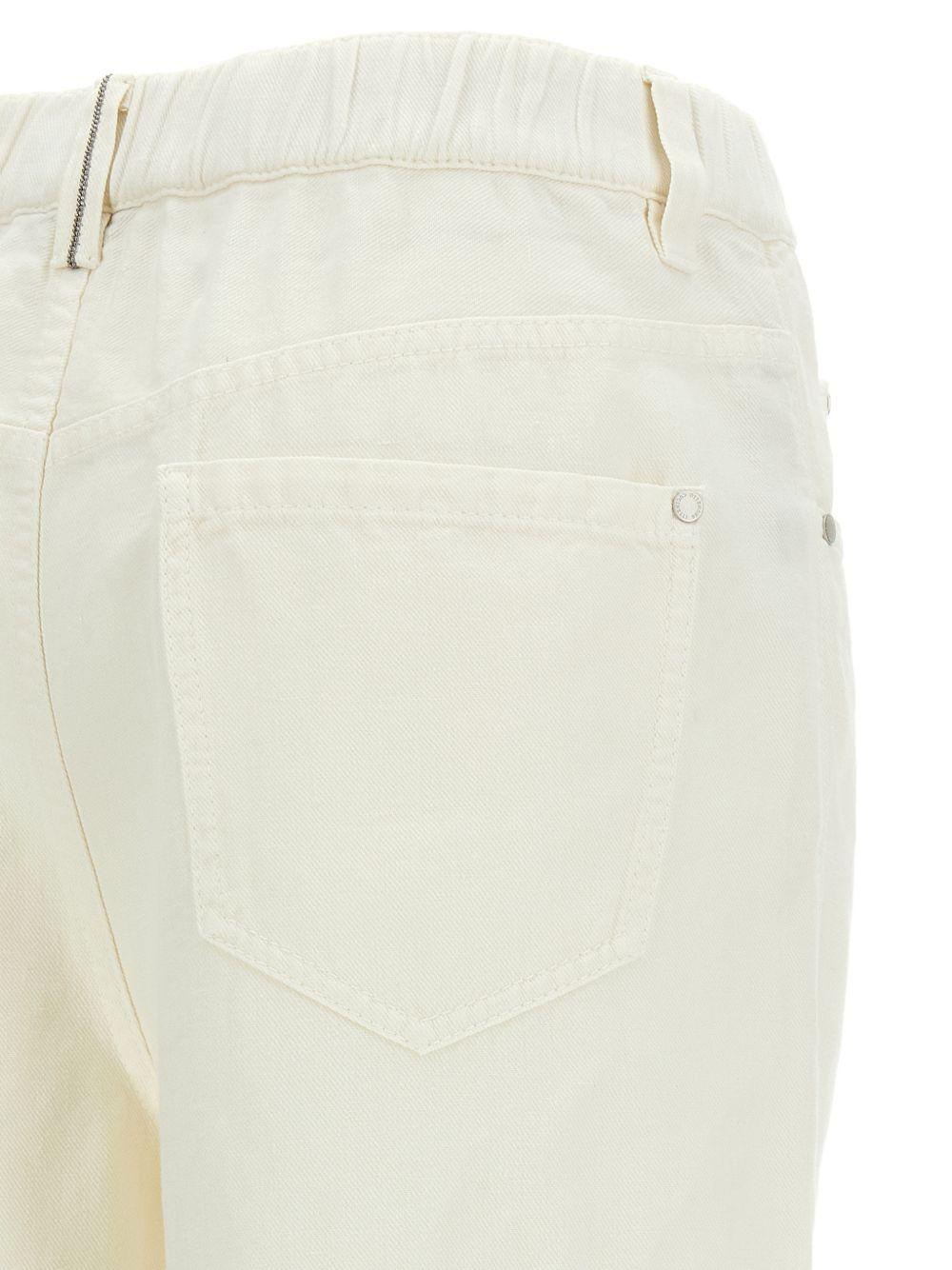 brunello cucinelli trousers panama - women