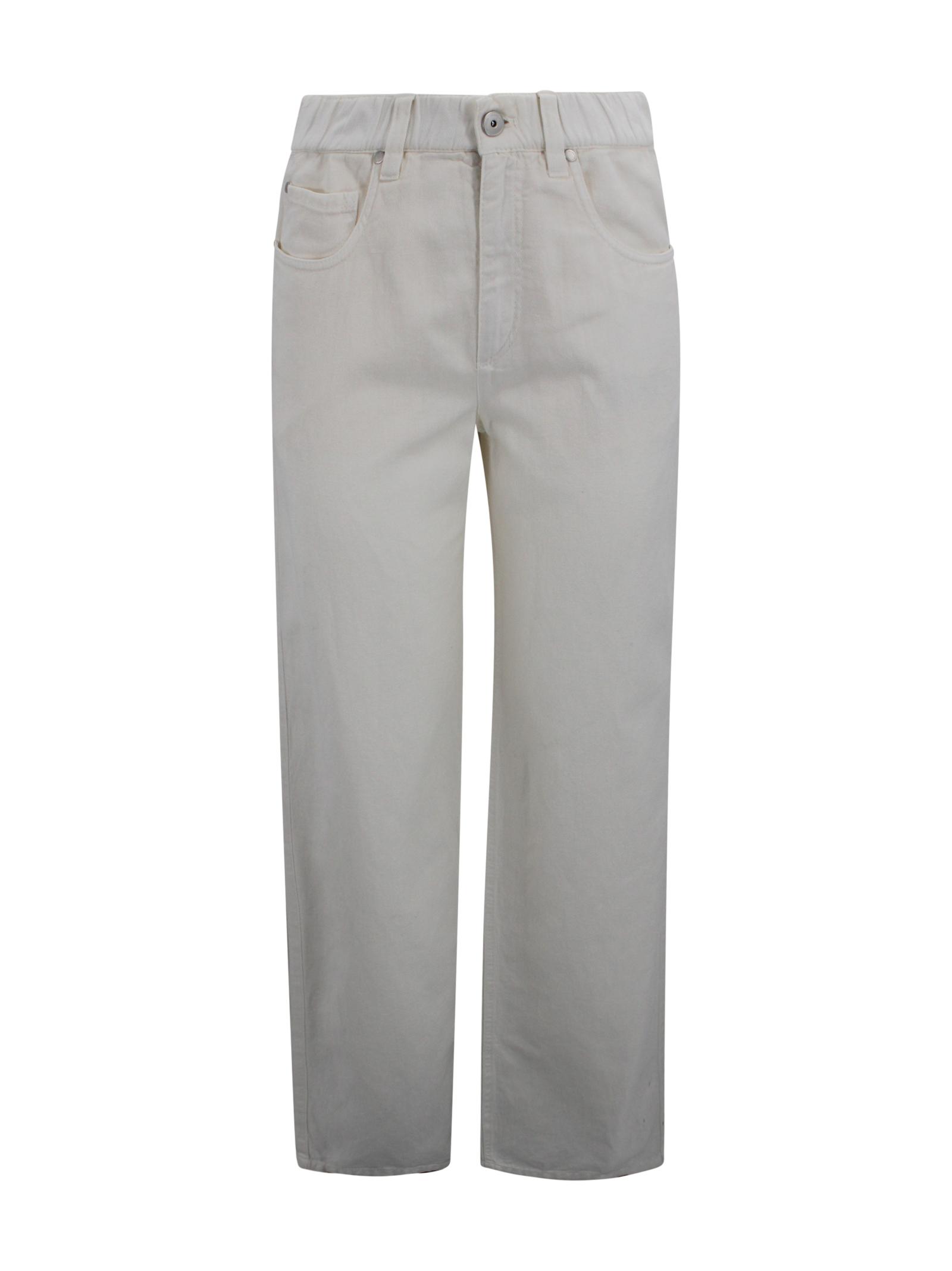 brunello cucinelli trousers panama cotton - women