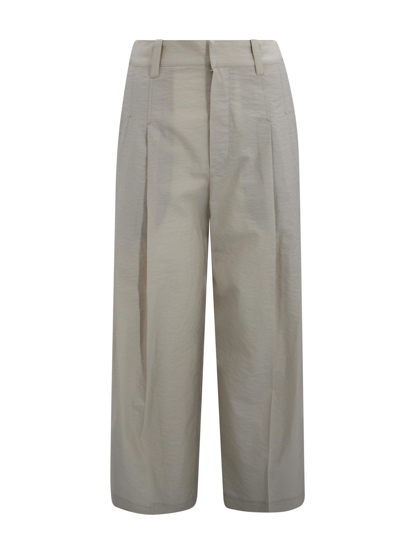 brunello cucinelli trousers quarzo cotton - women