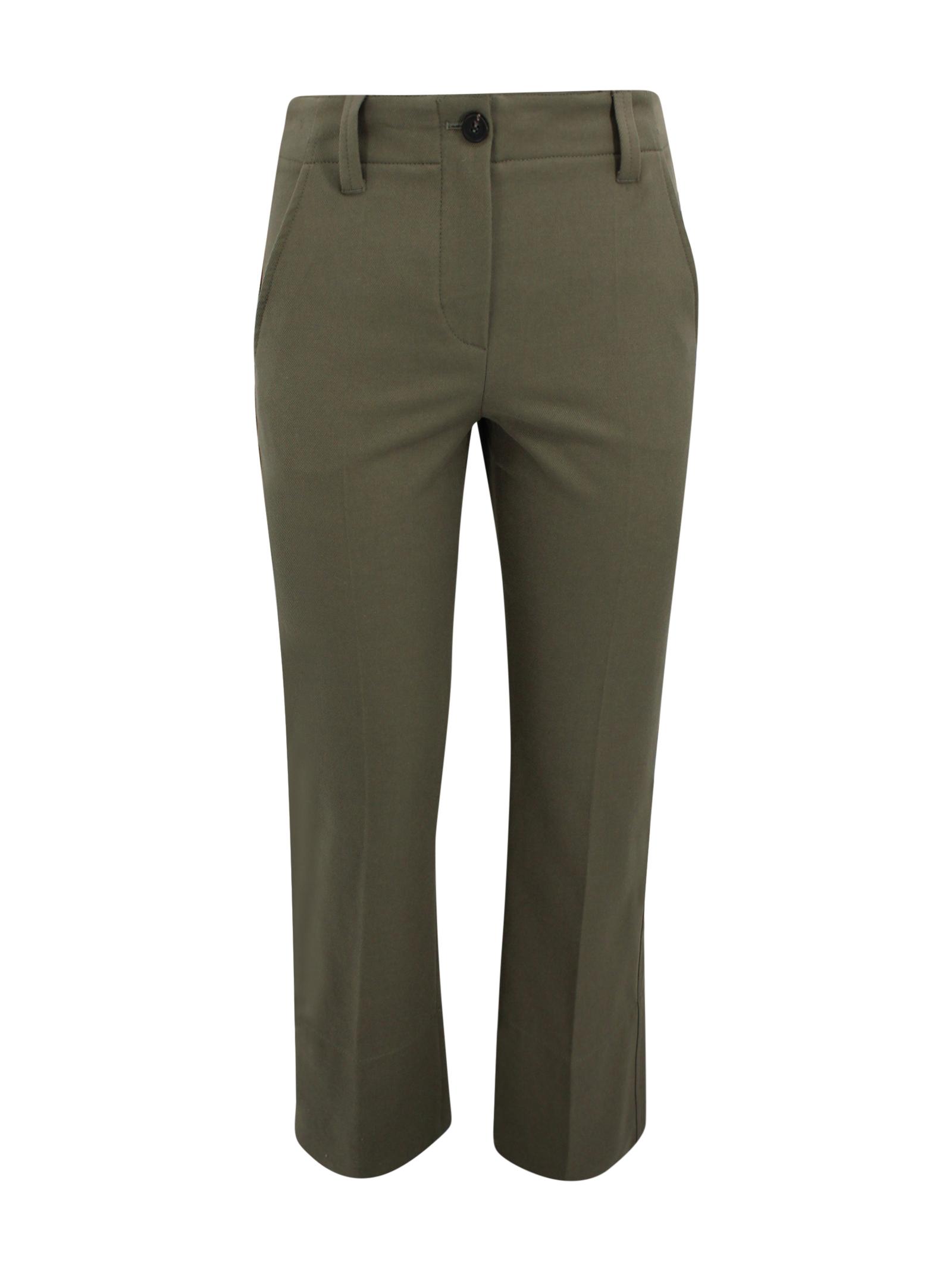 brunello cucinelli trousers tea cotone - women