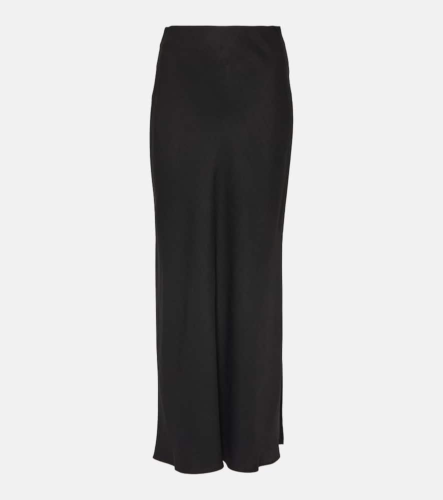 brunello cucinelli twill maxi skirt