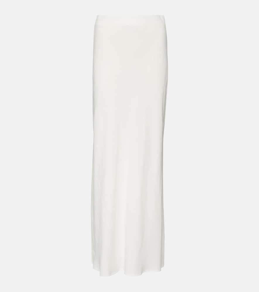 brunello cucinelli twill maxi skirt