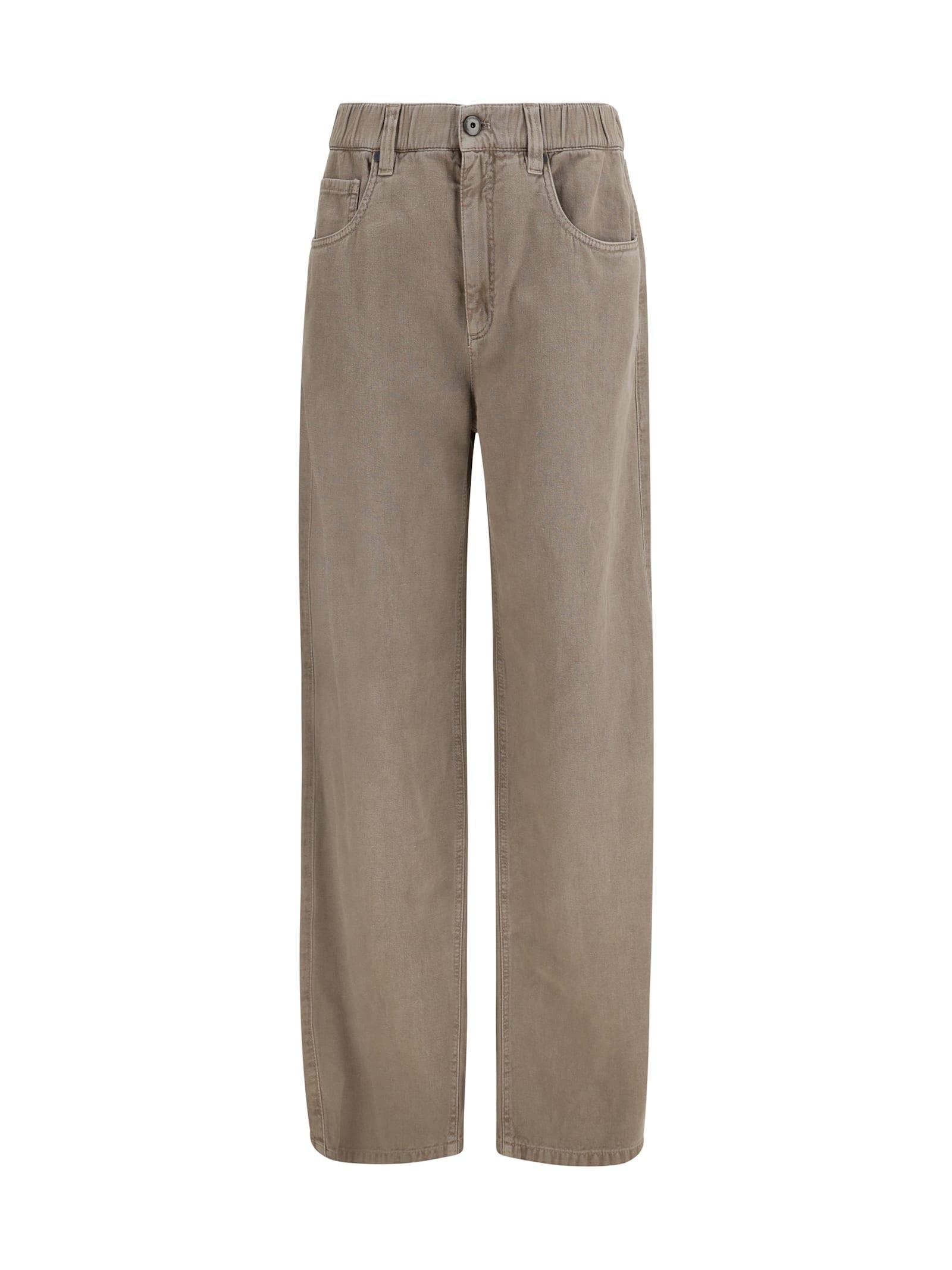 brunello cucinelli wide-leg jeans