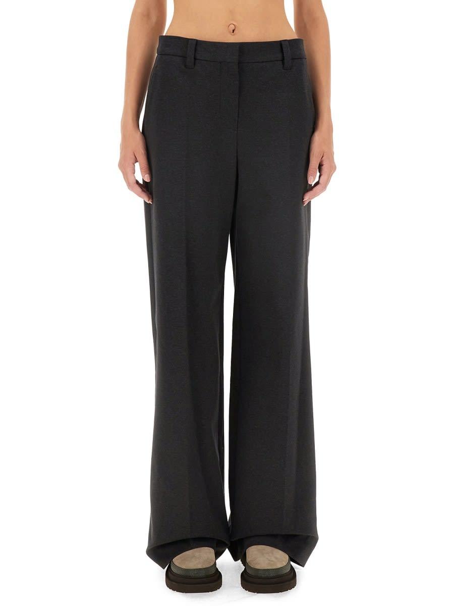 brunello cucinelli wide leg pants