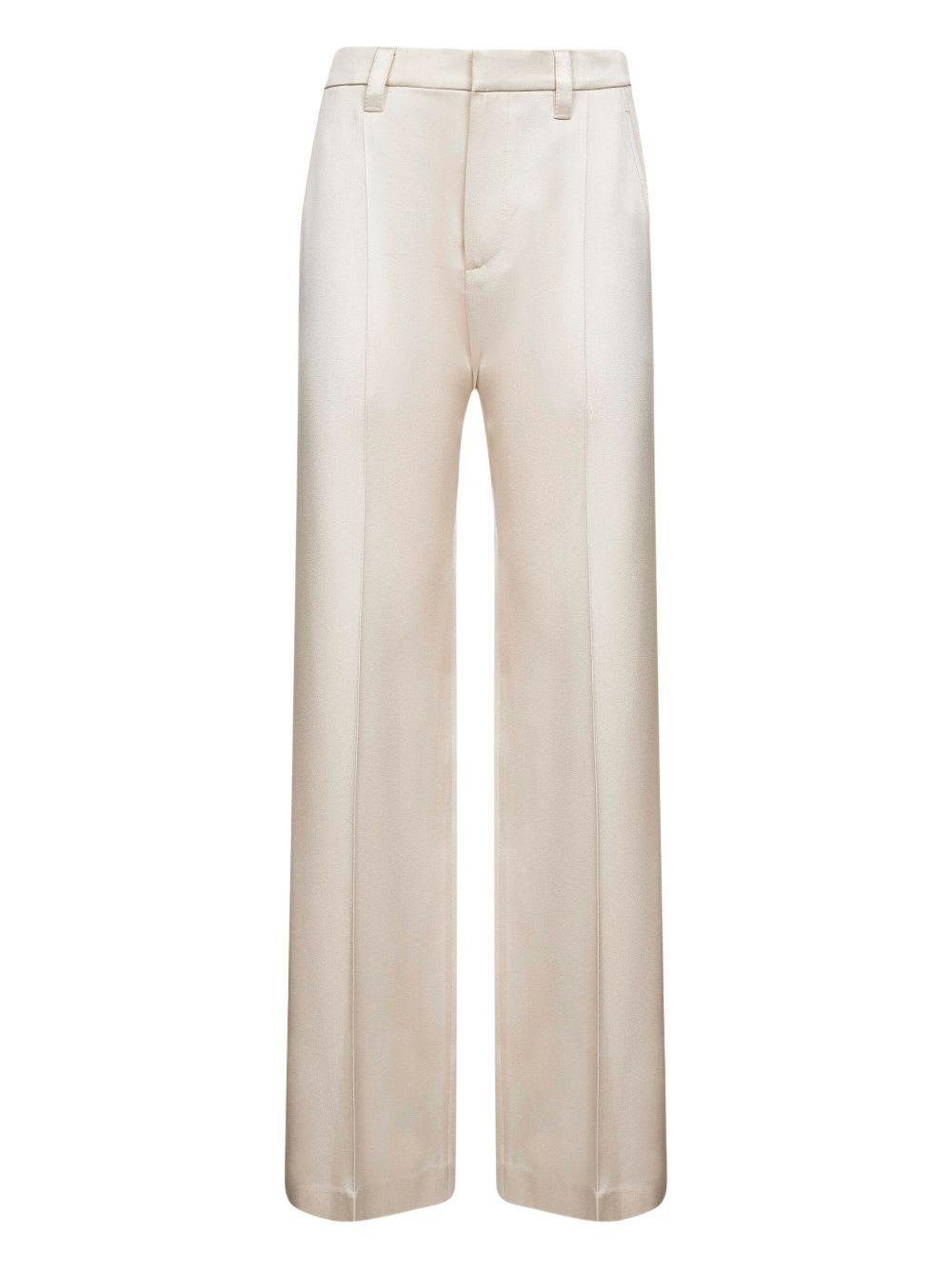 brunello cucinelli wide-leg trousers