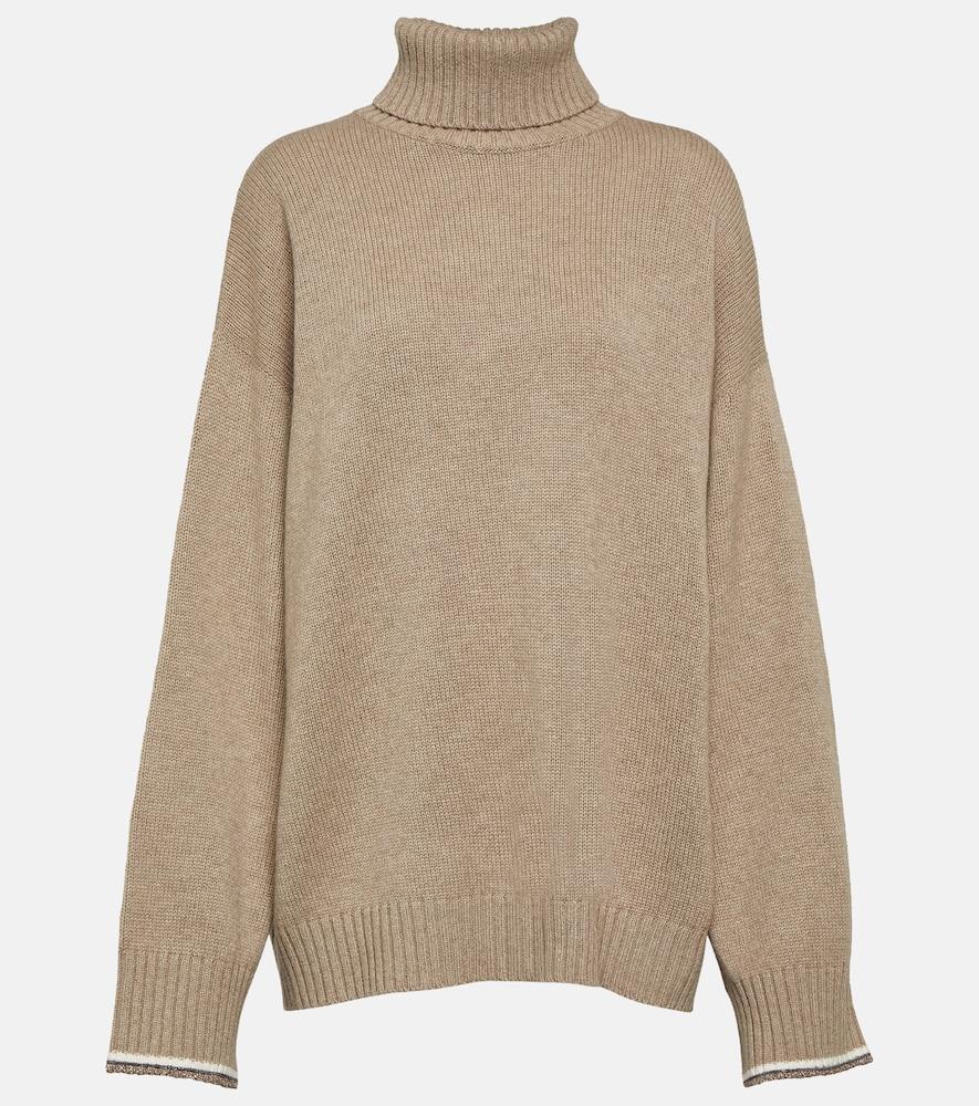 brunello cucinelli wool, cashmere and silk sweater
